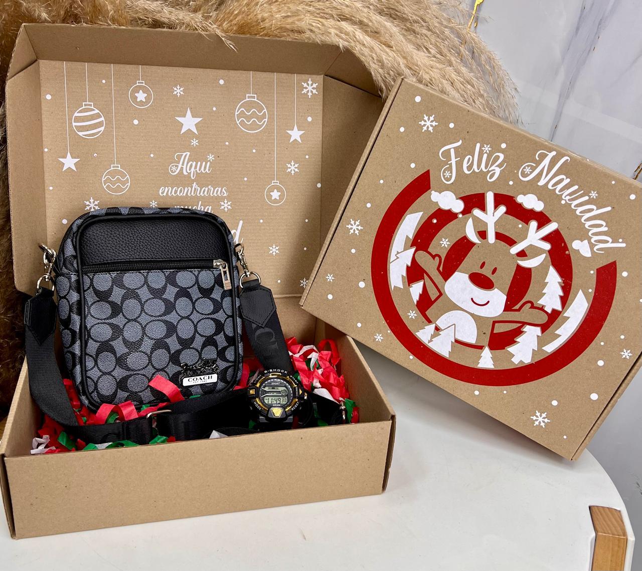 Combo Caballero Bolso + Reloj